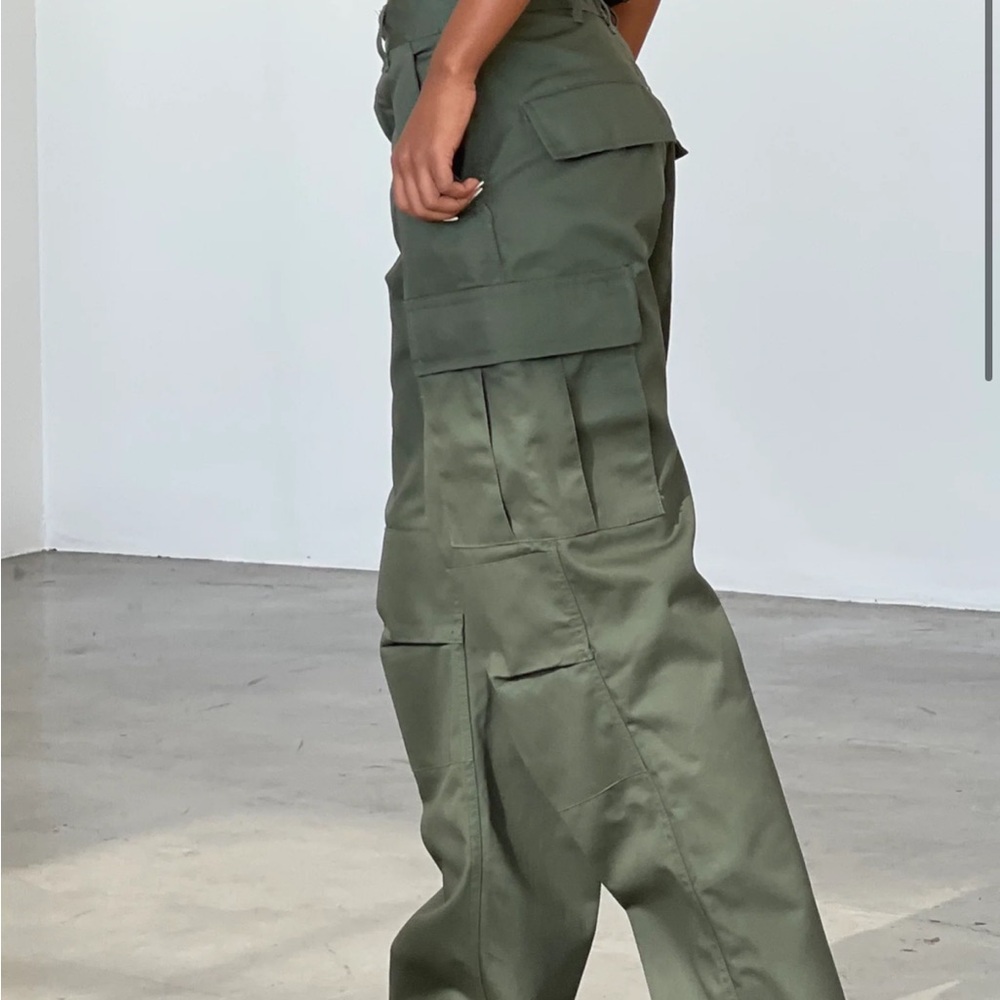 Local European Olive Cargo Pants